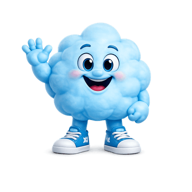 Puffy, mascote da espuma da Xô Varal