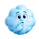Puffy pensativo, mascote da Xô Varal